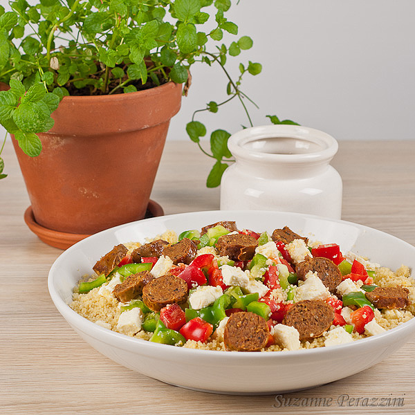 Couscous with Sausages and Peppers Couscous with Sausages and Peppers