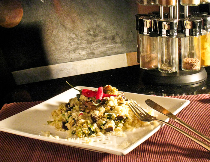 Spicy Eggplant Couscous