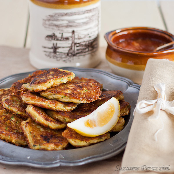 Courgette, Cheese & Sun-Dried Tomatoes Fritters