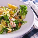 Perla, smoked fish, rocket and fennel salad