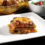 Fast lasagna with spinach