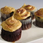 Coca Cola Cupcakes with peanut butter frosting