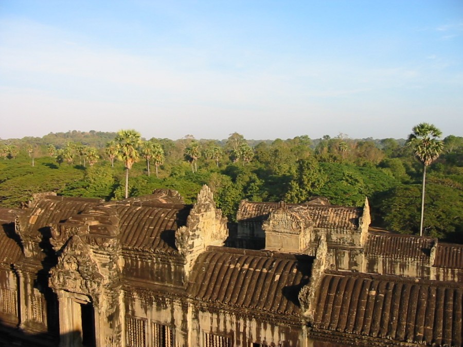 View from Angkor Wat third level View from Angkor Wat third level