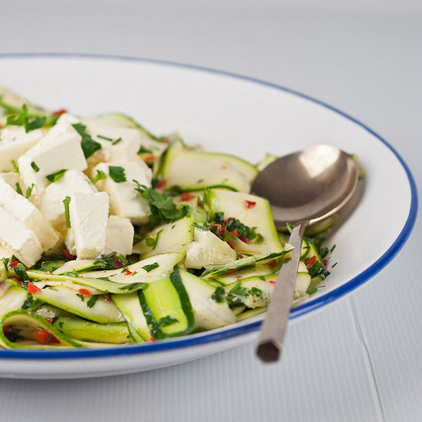 Broccoli Orecchiette  and Courgette & Feta Salad