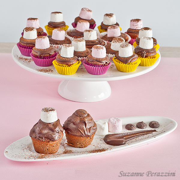 Chocolate Marshmallow Mini Cupcakes - gluten free
