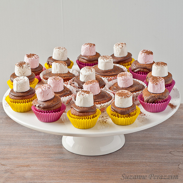 Chocolate Marshmallow Mini Cupcakes - gluten free