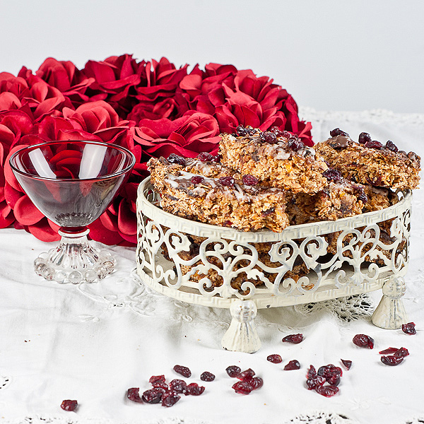 Honey Cranberry Granola Bars 