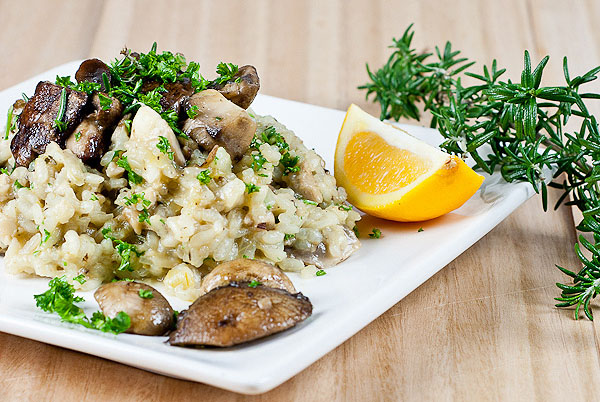 Oozy Mushroom Risotto