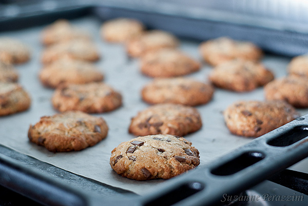 Almond, Coconut & Chocolate Chip Cookies 