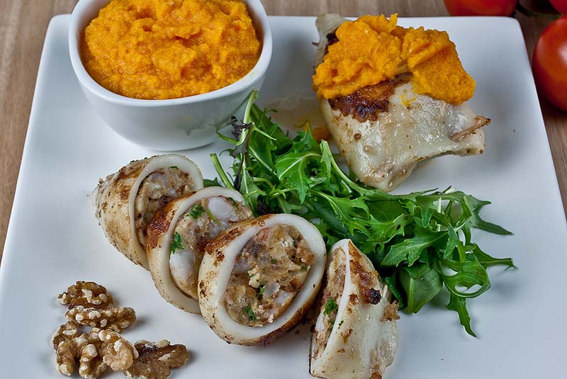 Stuffed calamari - Low Fodmap