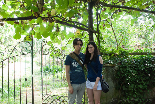 Dario & Alex in garden at Villa Maresca 