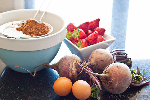 Ingredients for Beetroot, Chocolate Cake 