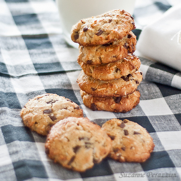 Almond, Coconut & Chocolate Chip cookies 