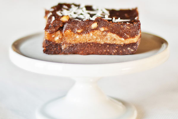 Chocolate, Banana, Coconut Slice