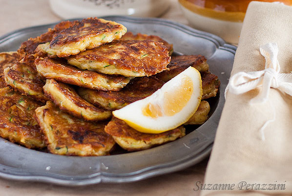 Gruyere, Courgette Fritters 