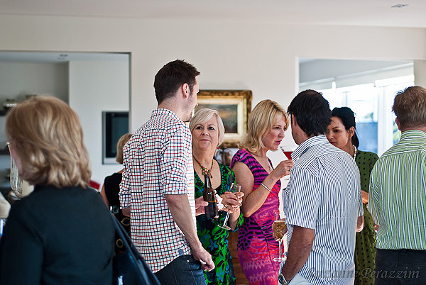 Guests inside the apartment