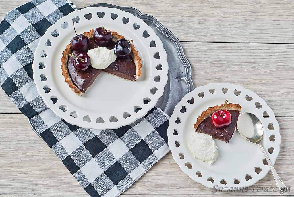 Chocolate Banana Tart - grain, dairy and refined sugar-free