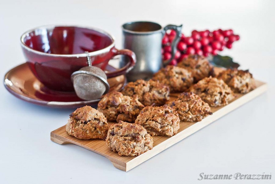 Coconut, Cranberry Cookies - grain, nut and sugar-free