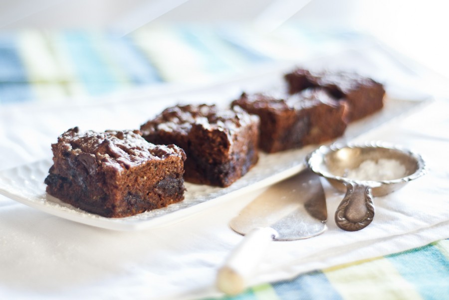 Chocolate Zucchini Brownies glutenfree and fructose friendly • The