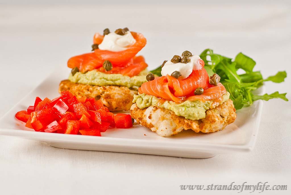 Salmon & Avocado on Tapioca Buns – gluten and grain-free and low FODMAP