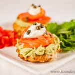 Salmon & Avocado on Tapioca Buns – gluten and grain-free and low FODMAP