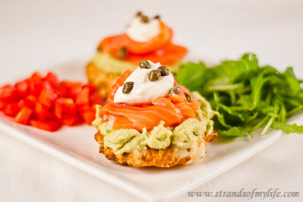 Salmon & Avocado on Tapioca Buns – gluten and grain-free and low FODMAP