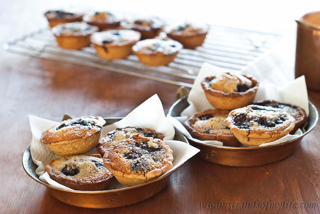 Blueberry & Almond Tarts - gluten-free & Low FODMAP