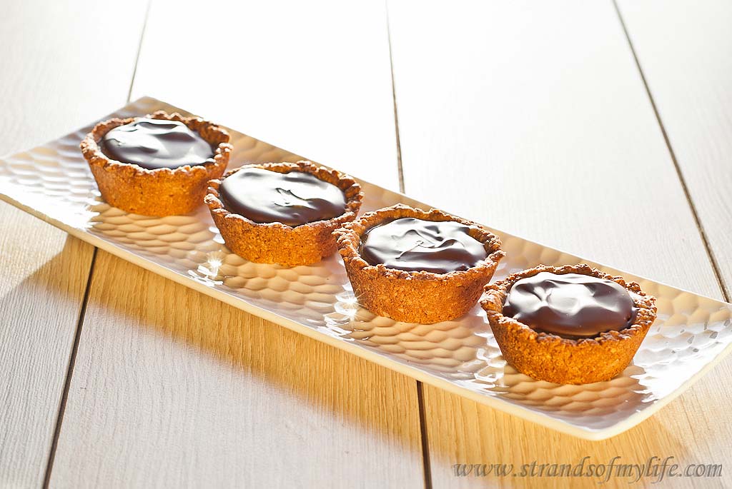 Caramel Lemon Curd & Chocolate Tartlettes - gluten free and low FODMAP