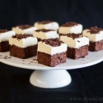 Chocolate Brownie Cheesecake Squares - gluten free & low FODMAP