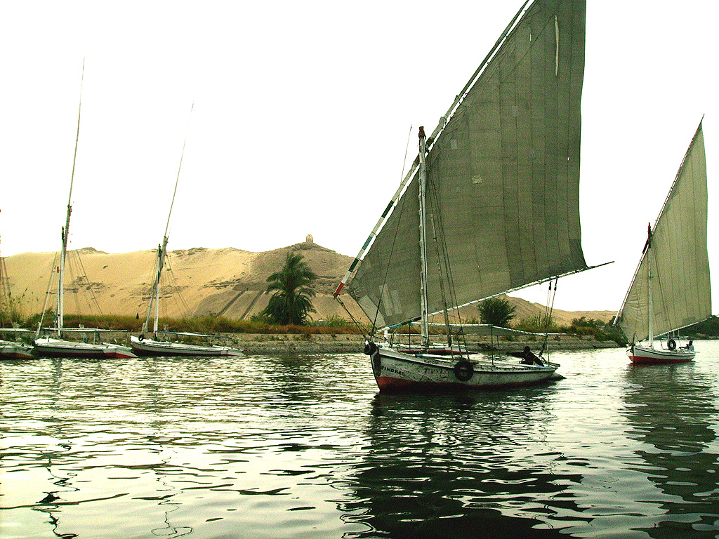 Feluca on the Nile in Egypt