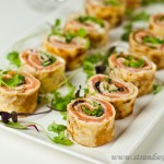 Salmon, Cream Cheese Pancake Rolls – gluten-free & low FODMAP