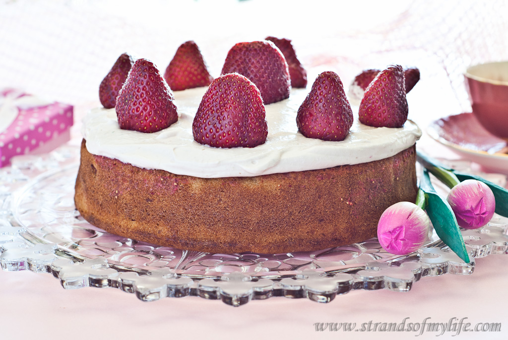 Strawberry Potato Cake - gluten-free and low FODMAP