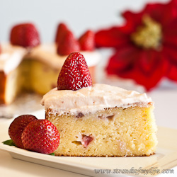 Strawberry Potato Cake - gluten-free and low FODMAP