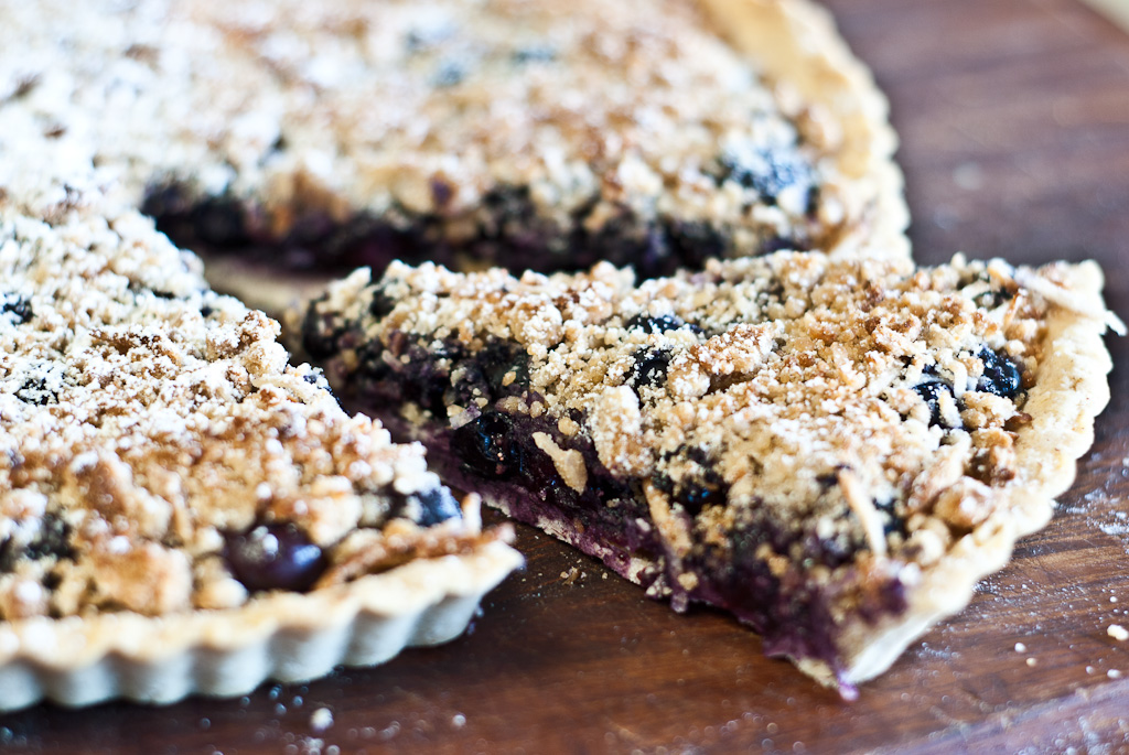 Blueberry and Almond Tart - gluten-free and low FODMAP recipe