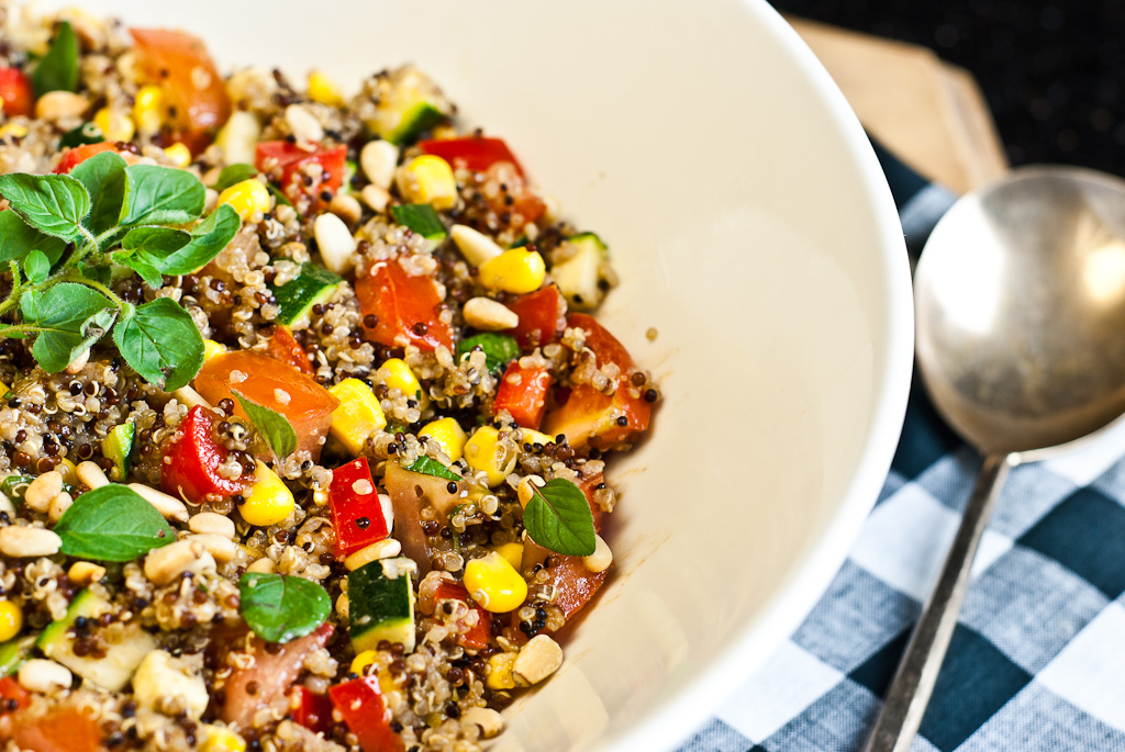 Quinoa Salad - gluten-free recipe and low FODMAP