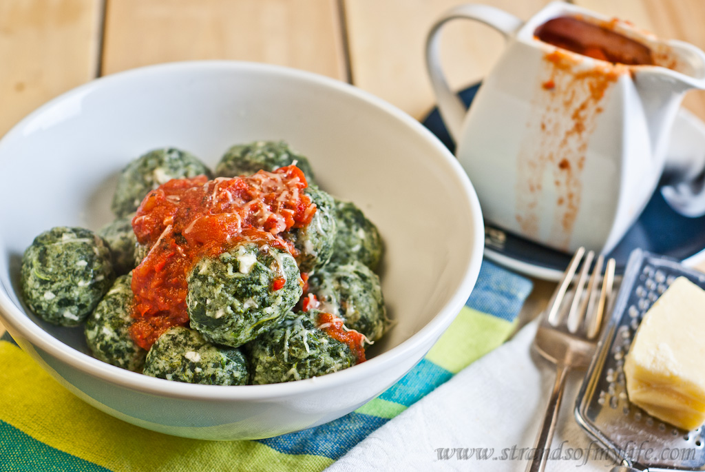 Spinach Gnocchi & Tomato Sauce – low Fodmap and Gluten-free