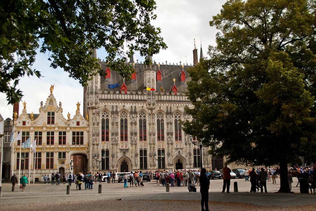 The main square in Bruges 