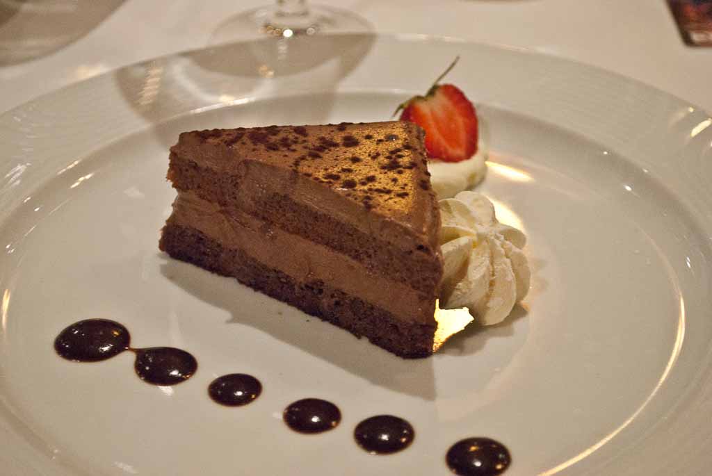 One of the desserts on the Costa Luminosa