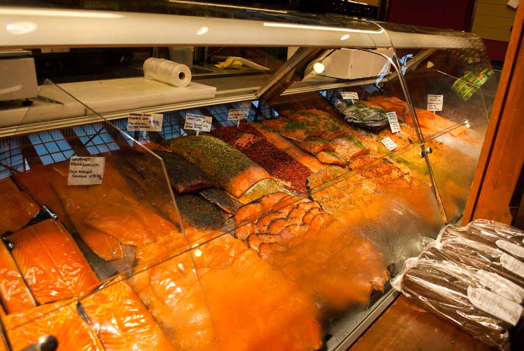 Salmon at the Helsinki market 