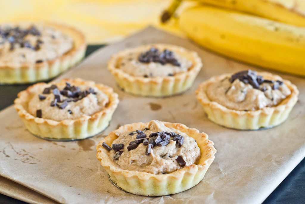 Peanut Banana Tarts - low Fodmap & Gluten-free