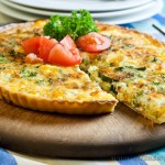 Cheese & Vegetable Flan - low fodmap and gluten-free
