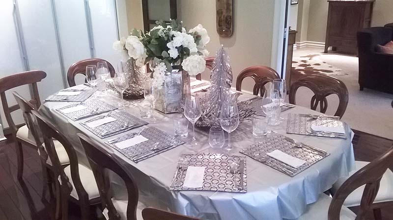 Margot's beautiful Christmas table