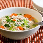 Chicken and Rice Soup – low Fodmap and gluten-free