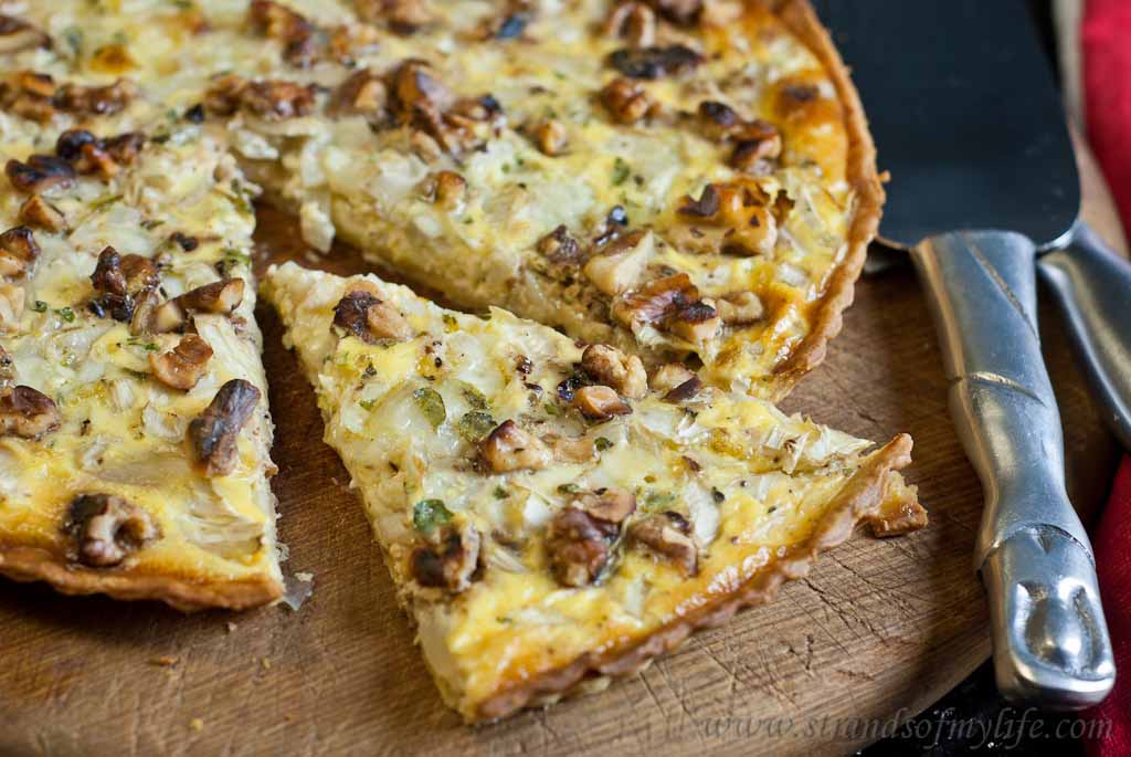 Fennel, Walnut and Brie Tart - low Fodmap