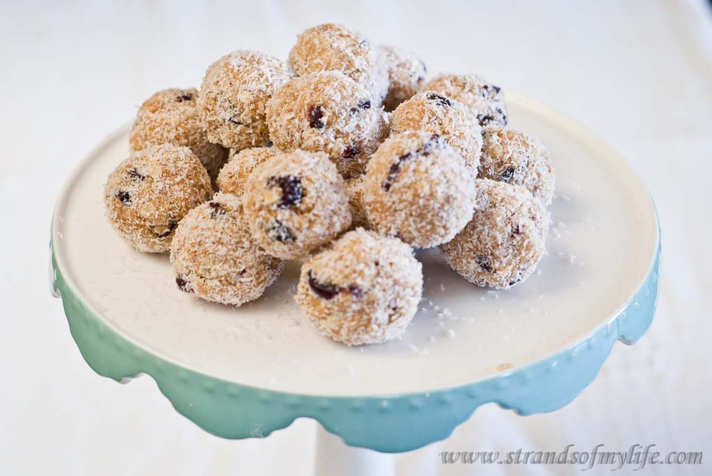 Peanut Butter & Cranberry Truffles – low Fodmap