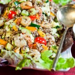Prawn Quinoa Salad - low Fodmap and gluten-free