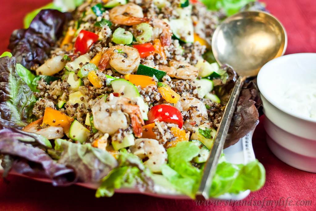 Prawn Quinoa Salad - low Fodmap and gluten-free