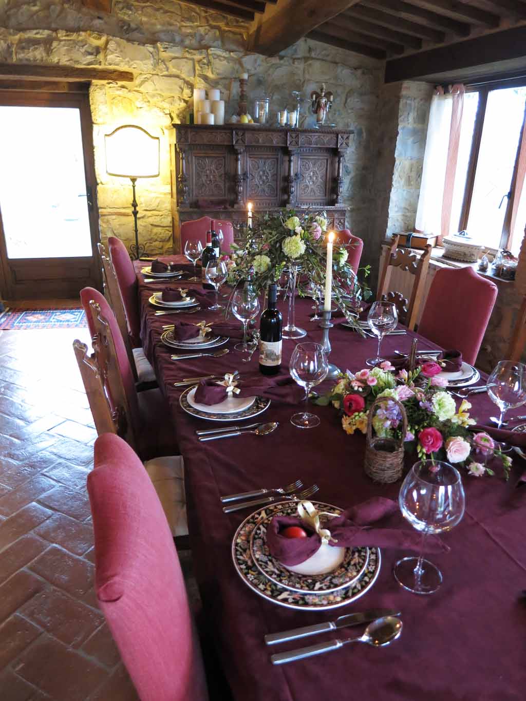 Dining room at Casa Raia