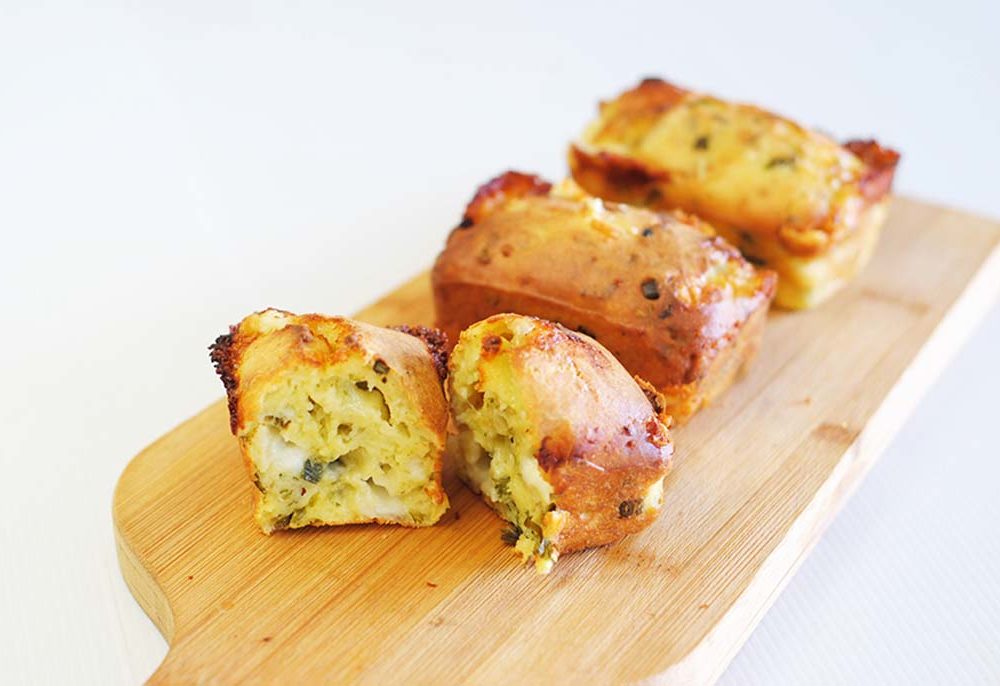 Cheese and Leek Mini-Loaves