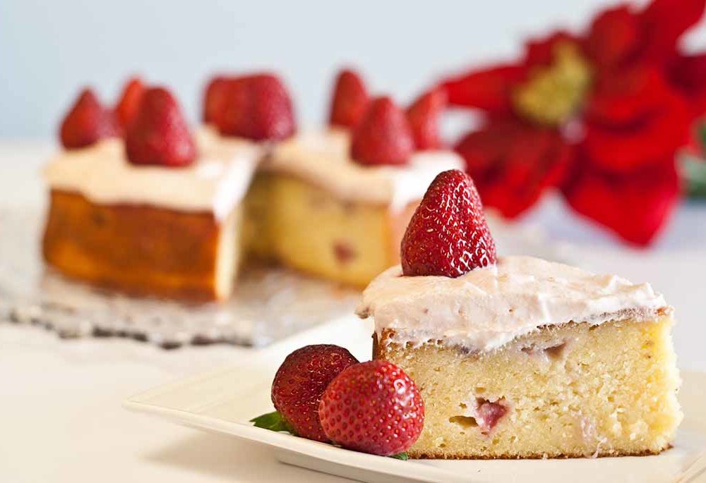 Low Fodmap Strawberry potato cake